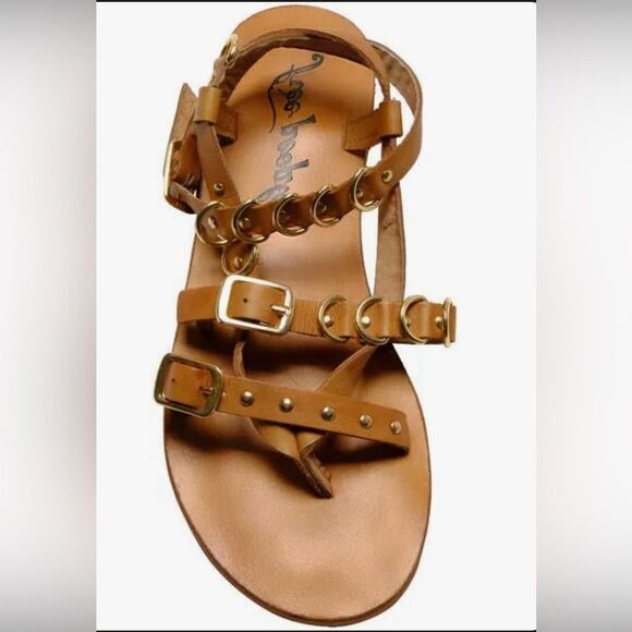 FREE PEOPLE Women’s Midas Touch Sandals Tan NIB Size 10 - Picture 3 of 6